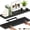 Black, variant on Ballucci 60" Floating Shelves for Wall, 2-Pack with Invisible Brackets, 8" Deep, Rustic Brown