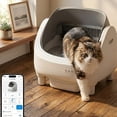 thumbnail image 5 of Multi-cat Automatic Cleaning Litter Box - Spacious Robot-style Litter Box Equipped with Smart Sensors, Open Design, And 360° Safety Features. Odorless Automatic Scooping for Indoor Cats, 5 of 6