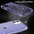 thumbnail image 3 of JETech Glitter Case for iPhone 11, 6.1-Inch, Bling Sparkle Shockproof Phone Bumper Cover, Cute Sparkly for Women and Girls (Light Purple), 3 of 7