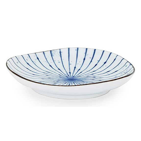 Pack Of 6 Fubuki Tokusa Made In Japan Round Flair Appetizer Shallow Bowls Plates