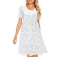 thumbnail image 1 of Vestido versátil de gasa sin mangas corto con tirantes casuales y estampado floral de verano para mujer Pompotops  ghjkhdj4173, 1 of 8