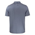 thumbnail image 3 of Men's Cutter & Buck Navy/White Cleveland Guardians Forge Eco Double Stripe Stretch Recycled Polo, 3 of 3