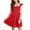 Pink, variant on Zpanxa Girls Dresses, Kid's Bow Party Dress Solid Sleeveless Casual Dresses Gold 12 Years