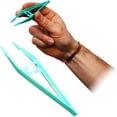 thumbnail image 1 of 5 pinzas de plástico, pinzas para vendajes de extremo recto, accesorios dentados para botiquín de primeros auxilios, pinzas pequeñas JM, 1 of 3