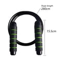 thumbnail image 2 of Cuerda para saltar, cable de cuerda para saltar de velocidad rápida sin enredos con rodamientos de bolas para mujeres, hombres y niños, entrenamiento de cuerda para saltar de acero ajustable con asas, 2 of 6