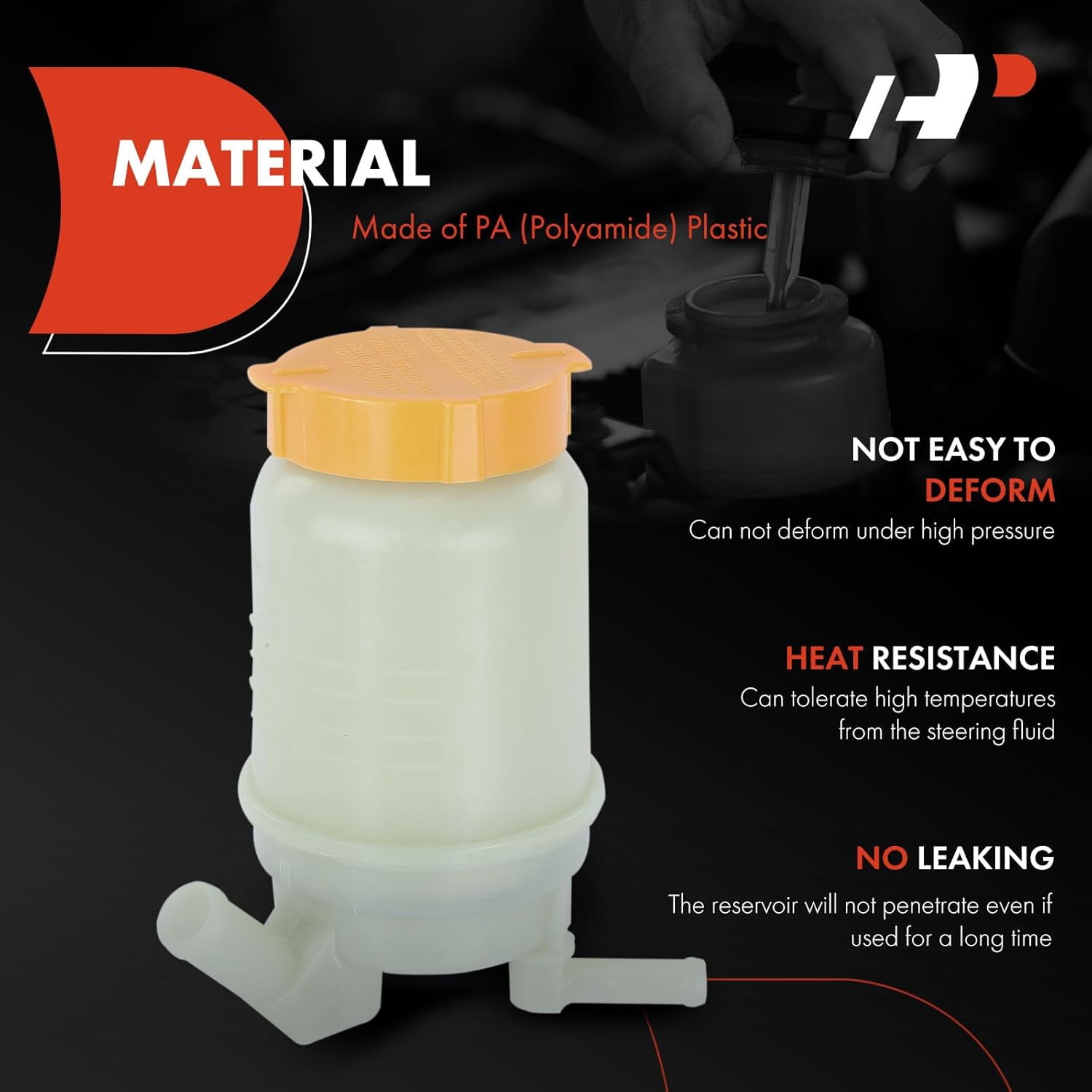 A-Premium Power Steering Reservoir Tank Compatible with Subaru Forester 2003-2008 2.5L Replace# 34630SA000, 34630SA001
