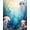 Blue, Pattern 1, variant on ODIKA 4'x6' Machine Washable Non-Slip Area Rug, Abstract Sea Creature High Traffic Rug, Blue, 282586