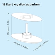 biOrb Loop 15 Aquarium with Standard Light - 4 Gallon، White، Acrylic