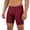 Brick Red, variant on Telankuip Underwear for Men Solid Color Soft Breathable Casual and Sports Boxer Briefs Stretch Straight Leg Cut Slim Fitted Comfortable Supportive Daily Wear Underpants Yellow XL
