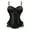 Black, variant on Corset Top Women Padded Push up Bridal Bustier Red L