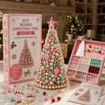 thumbnail image 3 of TTJ DIY Beaded Christmas Tree Kit, Handmade Jewelry Style Christmas Tree Craft Set With Beads And Ornaments, Creative Holiday Art Project For Adults, Home Office Decor And Gift (C), 3 of 6