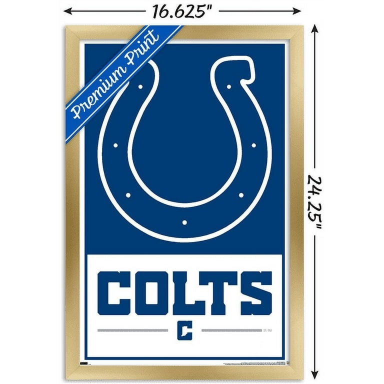 NFL Indianapolis Colts - Logo 21 Wall Poster, 14.725 nfl-indianapolis-colts-logo-21-wall-poster-14-725-x-22-375-framed-walmart-com