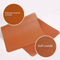 thumbnail image 2 of Leather oversized mouse pad solid color anti slip lock brush computer office pad, 2 of 5