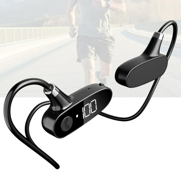 Ejecución de auriculares inalámbricos Auriculares de conducción ósea Cómodos a prueba de sudor 10H Fuerte duración de la batería Ajuste Negro