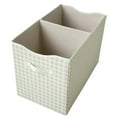 thumbnail image 2 of 3 Sprouts Recycled Fabric Folding Chest Organizer in Gingham Beige - Collapsible Storage Basket Container with Lid & Handles, 2 of 5