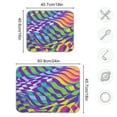 thumbnail image 4 of Yayeee Dish Drying Mat for Kitchen Counter 18"x24" Microfiber Absorbent Pad, Green Wavy Pattern, 4 of 7