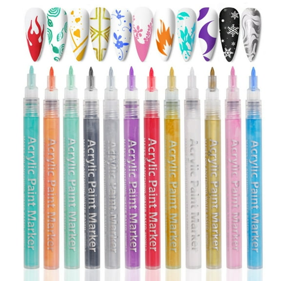 Multifunctional Nail Art Pen Fine Tip Dots Flowers Easy to Use Nail Graffiti Pen for Exquisite Designs