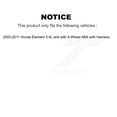 thumbnail image 2 of Mpulse Front Left (Driver Side) ABS Wheel Speed Sensor SEN-2ABS0786 for Car 2003-2011 Honda Element 2.4L with 4-Wheel Harness, 2 of 2