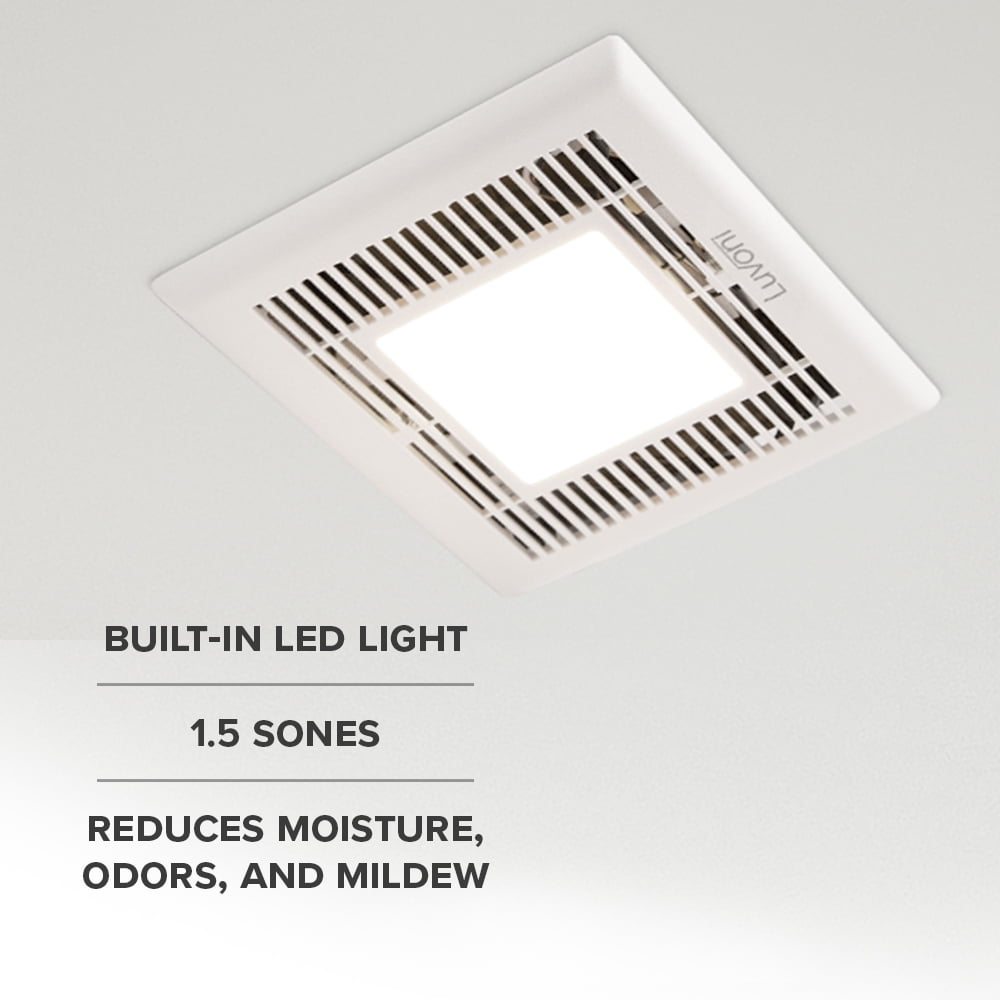 Maxxima 80 CFM 50 Watt Bathroom Exhaust Fan, White
