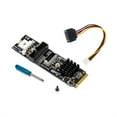 thumbnail image 1 of facefd M.2 MKEY Expansion Card Professional Control Adapting Accessory 19/20 Pin PCIE USB3.1 Adapter Controller Desktop Accessories, 1 of 5