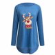 thumbnail image 5 of Tops de cuello redondo transpirables cómodos de manga larga con estampado de moda para mujer Pompotops FGAJ9744, 5 of 5