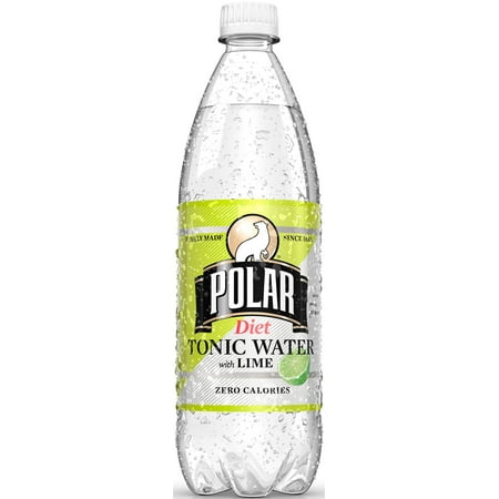 (24 Bottles) Polar Diet Tonic Water with Lime, 1 L