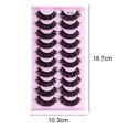 thumbnail image 2 of Pestañas postizas con efecto rizado y esponjoso, pestañas postizas para extensiones de pestañas de maquillaje, paquete de 10 pares, 2 of 5