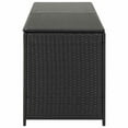 thumbnail image 3 of vidaXL Garden Storage Box Poly Rattan 200x50x60 cm Black, 3 of 5