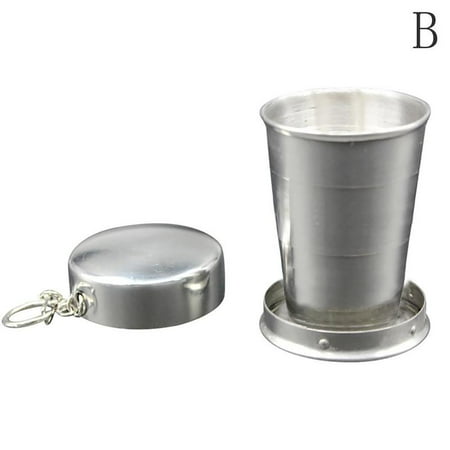 

Steel Portable Outdoor Travel Folding Collapsible Telescopic Cup U6L7