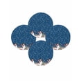 thumbnail image 7 of 13 Inch Round Placemats Set of 4, Navy Blue Christmas Non Slip Heat Insulation PP Table Mats, Snowman Snowflake Xmas Tree Ball Elk Washable Place Mats for Kitchen Dining Party Table Decor, 7 of 7