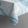 thumbnail image 5 of Square Tablecloth, Waterproof Polyester Table Cover, Wrinkle Resistant & Washable Fabric for Dining, Kitchen, Picnic, 60x60in(152x152cm), Liquid & Marble Print, 5 of 6