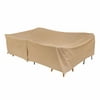 Modern Leisure Basics 115" x 76" x 30" Khaki Rectangle Patio Furniture Set Cover with Weather-Resistant Material