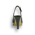 thumbnail image 4 of FLORAL Sue Women's Wide Width Slingback Peep Toe Dress Pump BLACK 7.5, 4 of 6