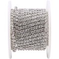 thumbnail image 2 of Crystal Diamond Rhinestone Chain Roll DIY Chain Sewing Craft Clothes Band Decoration Accessories 10M/Roll SS12(Silver), 2 of 5