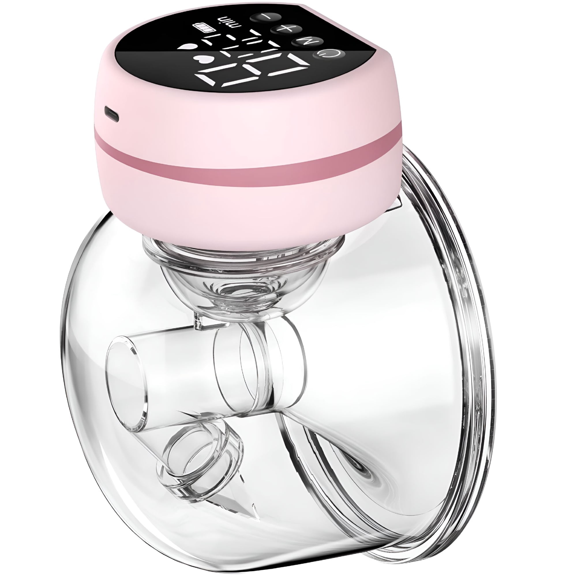 XIRQI Wearable Breast Pump, Hands Free Wireless Electric Pump with 3 Modes & 9 Levels, Low Noise Silicone Breastfeeding Pump