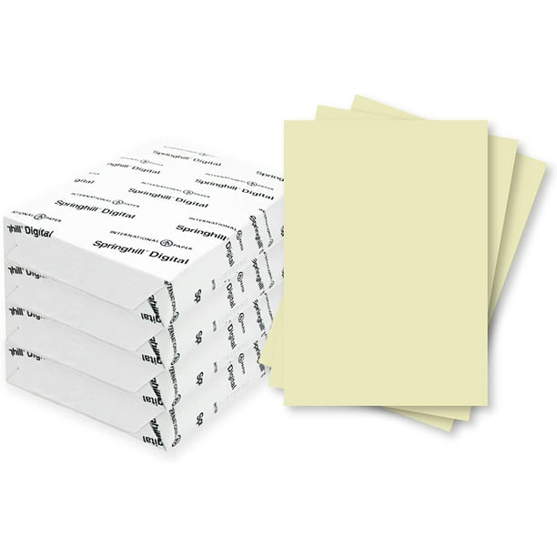 Springhill 11” x 17” Ivory Colored Cardstock Paper, 110lb, 199gsm, 1000