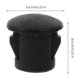 thumbnail image 2 of unbranded 1000Ud Tapones Para Agujeros De Plástico Muebles Protección Y Cierre Seguro Negro, 2 of 8