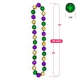 thumbnail image 3 of Mardi Gras Carnival Beaded Necklaces, Colorful Party Jewelry For Cos Masquerade, All-Season Holiday Decor Necklaces, 3 of 9