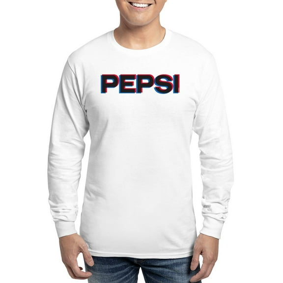 CafePress - Pepsi Varsity Logo Long Sleeve T Shirt - Unisex Cotton Long Sleeve T-Shirt