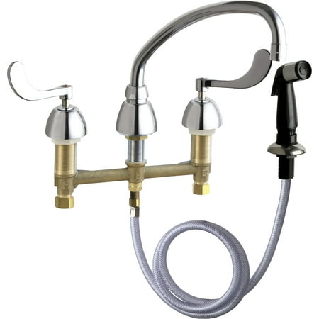 Chicago Faucets 200-A317ab Commercial Grade Low Arch Kitchen Faucet - Chrome