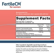 Fairhaven Health FertileCM Fertility Supplement For Women, Capsules - Fertile Cervical Mucus, Ovulation Cycle, Includes L-Arginine, N-Acetyl-Cysteine, Grape Seed Extract and Vitamin C - 90 Capsules