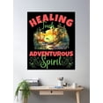 thumbnail image 2 of Healing Touch, Adventurous Spirit. Hiking Loves Poster Wall Art, Modern Wall Decor, 8x12 UNFRAMED, 2 of 3