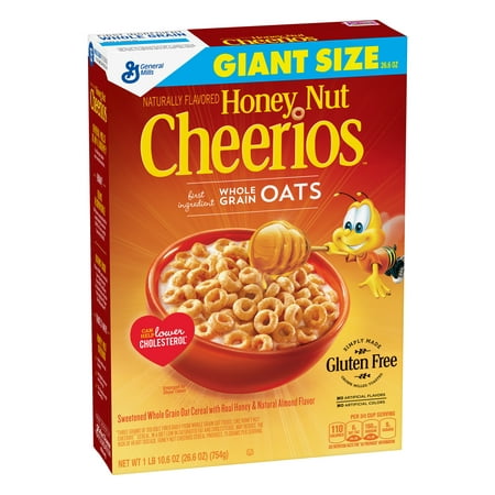Honey Nut Cheerios Gluten Free 26.6 oz Giant Size Cereal