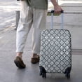 thumbnail image 3 of Blue and White Intricate Pattern Luggage Cover Fashion Suitcase Cover Baggage Covers Fit 25-28 Inch Luggage (Go Travel), 3 of 5