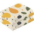 thumbnail image 2 of Dreamtimes Pears Leaves Cotton Towels Set 2 Pcs Absorbent Hand Towel Face Towels Kitchen Towels Bath Towels for Bathroom Laundry Room Kitchen 16 x 28 Inches, 2 of 7