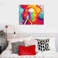 thumbnail image 4 of GOSMITH  Food and Cuisine Wall Art Canvas Prints 'Sweet Rainbow' Ice Cream and Milkshakes Home Décor, Red, Yellow, 4 of 4