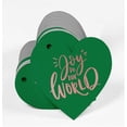thumbnail image 3 of Inkdotpot Pack Of 50 Real Rose Gold Foil Paper Tags Joy To The World Baby Shower Favor Hang Tags, 3 of 6