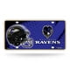 thumbnail image 1 of Placa de matrícula metálica Rico Industries de la NFL de los Baltimore Ravens, 6 x 11.5 pulgadas, 1 of 3