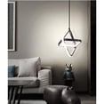 thumbnail image 4 of Modern Dimmable LED Pendant Light Fixture, Adjustable Height Simple Decorative Pendant Lighting, Geometric Shape Hanging Lamp, Minimalist Nordic Ceiling Chandelier for Kitchen Bar Bedside, 4 of 7