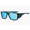 Frame: Black+blue, variant on Windproof polarized sunglasses, tactical camouflage sunglasses, outdoor UV protection fishing retro glasses